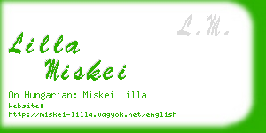 lilla miskei business card